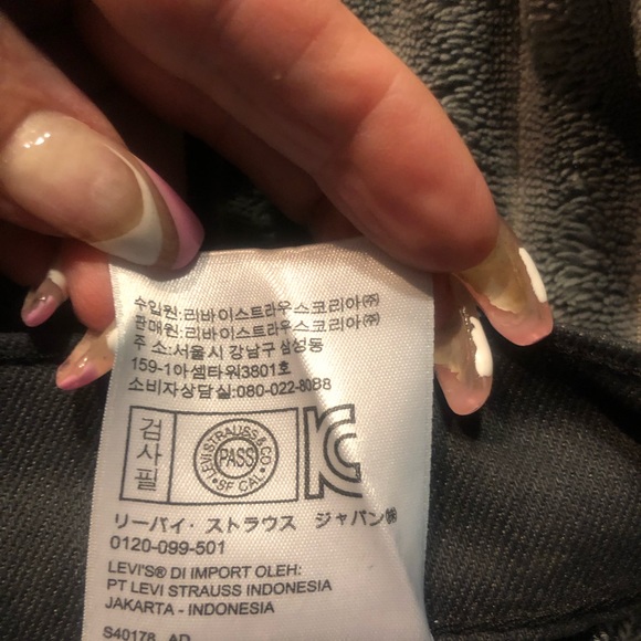 Off black/grey Levi 511 jeans - Picture 6 of 6